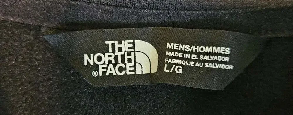 The North Face Canyonlands 1/2 Zip Fleece Pullover Black Blue Men's Large